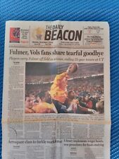 University Of Tennessee PHILLIP FULMER LAST GAME Daily Beacon NEWSPAPER 12/01/08 picture