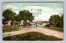 Rockford IL, North End Bridge, Illinois c1908 Vintage Postcard picture