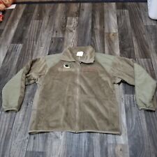 US AIR FORCE Polartec Green Fleece Jacket Full Zip Long Sleeve Mens Size Large picture