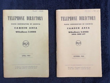 RCA Company Telephone Directory Camden, NJ Area 1962 Floyd Page picture