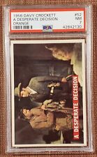 1956 Orange Davy Crockett #52 A Desperate Situation Collector Card PSA 8 NM/MT picture