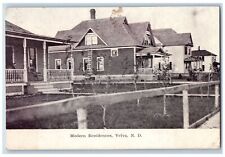 Velva North Dakota Postcard Modern Residences Exterior View 1908 Vintage Antique picture