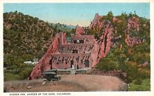 Postcard CO Garden of the Gods Colorado Hidden Inn White Border Vintage PC G7573 picture