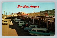 Sun City AZ-Arizona, Greenway Drug Store, Advertising c1960 Vintage Postcard picture