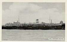 Vintage Postcard  SHIPS STEAMER  WESTERN STATES BLACK WHITE    UNPOSTED picture