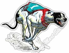 Running Racing Dog English Greyhound Breed Car Bumper Vinyl Sticker Decal 5