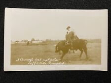 Toppenish Washington WA Roundup Rodeo Cowboy And Horse Snapshot Photo picture