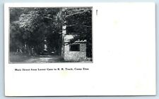 Postcard Main Street from Lower Gate to RR Track, Camp Etna Maine UDB J96 picture