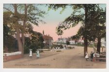 UK HERTFORDSHIRE LETCHWORTH STATION ROAD DIVIDED BACK POSTCARD CIRCA 1910 picture