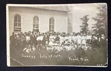 Vintage Black & White Photo Postcard Circa 1912 Norwegian Lutheran Congregation picture