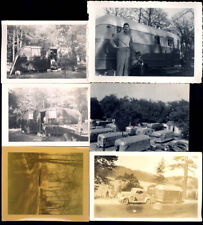 (6) DIFFERENT OLD VACATION CAMPER TRAVEL TRAILER PHOTOGRAPHS picture