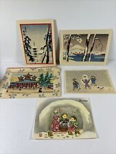 Vintage Japanese Woodblock Print Cards picture