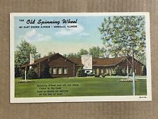 Postcard Hinsdale IL Illinois Old Spinning Wheel Restaurant Roadside Vintage PC picture