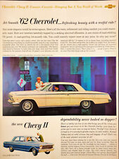 1961 Chevrolet '62 Print Ad Impala Sport Coupe Chevy II 300 Jet Smooth picture