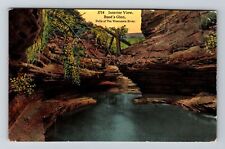 Dells Of WI River WI-Wisconsin, Interior Rood's Glen, c1913 Vintage Postcard picture