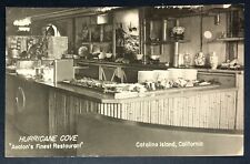 RPPC Postcard Hurricane Cove Finest Restaurant in Avalon Catalina Island CA picture
