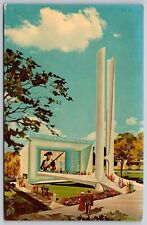 NY Worlds Fair 1939 40 Continental Insurance Pavilion Linen Postcard  picture