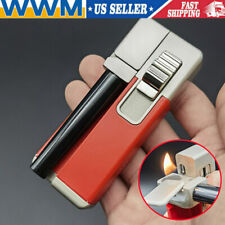 Foldable Metal Lighter Pipe Combination Portable Lighter Red W/ Free Screen US picture