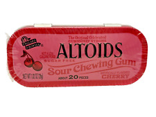 Altoids Sour Cherry Chewing Gum Sealed Collectible Tin 20 Pieces NOS Expired picture