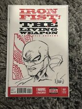 OA Sketch Iron Fist The Living Weapon Blank Eddie Nunez   Signed COA picture
