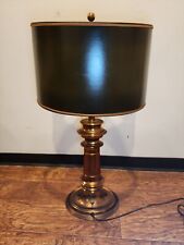 STIFFEL Vintage Lamp, Copper Finish, Original Black Shade, VERY NICE picture