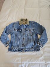 Vintage Winnie The Pooh Embroidered Denim Jean Jacket The Disney Store Corduroy  picture