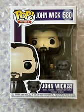 Funko POP Movies - John Wick with Dog #580 with Soft Protector Authentic picture