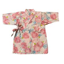 Beautiful Japanese Pink Floral Patterned Girl's Kimono, Size 3T/4T (100 cm) EUC picture