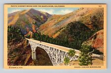 CA-California, Pacific Highway Bridge, Aerial, Antique, Vintage c1942 Postcard picture
