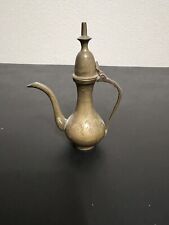 Vintage Solid Brass Miniature Teapot 6” from India picture