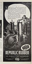 1946 VINTAGE PRINT AD - REPUBLIC RUBBER DIV. LEE RUBBER & TIRE YOUNGSTOWN OHIO picture