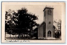 1923 The Little Brown Church Nashua Fredericksburg Iowa IA RPPC Photo Postcard picture