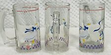 VTG Libby Country Goose Glass Mugs Set Of 3 picture