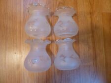Four (4) small glass lamp shades picture