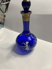 Vintage Mary Gregory Cobalt Decanter picture