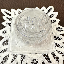 Princess House Crystal Heritage Romance Small Round Vanity Trinket Box with Lid picture