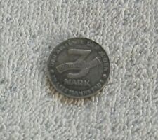 Rare 1943 GHETTO Currency WW2 Germany Poland Jewish Getto 3 MARK COIN picture