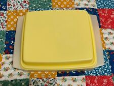 Vintage Tupperware Deviled Egg Keeper Carrier Tray & Lid, Yellow Color picture
