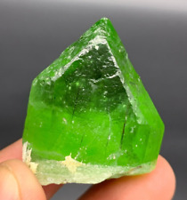 Natural Peridot Crystal from Pakistan, Good Terminated Rough Specimen, 36.2 Gram picture