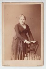 [79207] 1870-1890's CABINET CARD showing WOMAN by PLATZ, CHICAGO, ILL. picture