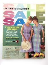 Vintage 1961 Eaton Canada Summer Color and Black White Catalog K480 picture