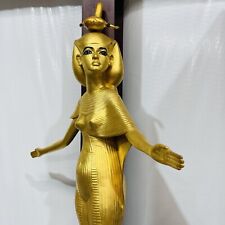Vintage Gold Gilded Egyptian Scorpion Serket Deity Statue H 35in picture