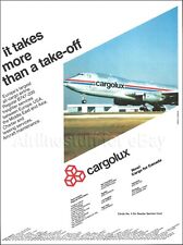 1990 CARGOLUX Boeing 747-200 FRIEGHTERS ad advert airlines LUXEMBOURG picture