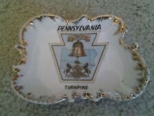 PENNSYLVANIA TURNPIKE 1960's vintage souvenir ASHTRAY from estate MADE IN JAPAN picture