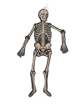Vintage H.E. LUHRS USA Beistle Skull Crossbones Skeleton Halloween Die Cut 30's? picture
