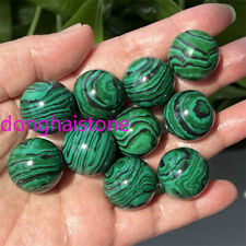 TOP Carved Malachite Quartz Sphere Crystal Ball Reiki Healing 10PSC picture