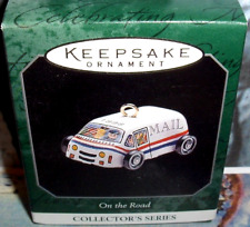 On The Road`1998`Miniature-US Mail Van,Metal,Hallmark Ornament- NOS--  picture