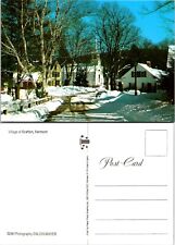 Vermont Grafton Village Church Winter Birch Tree Vintage Postcard picture