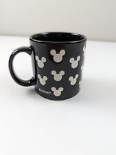 Vintage Disney Mickey Mouse Silhouette Mug Black White Head Ears Logo Coffee Cup picture