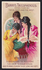 Victorian Trade Card-Barry's Tricopherous-Women-Hair Restore-Medicine-1800's picture